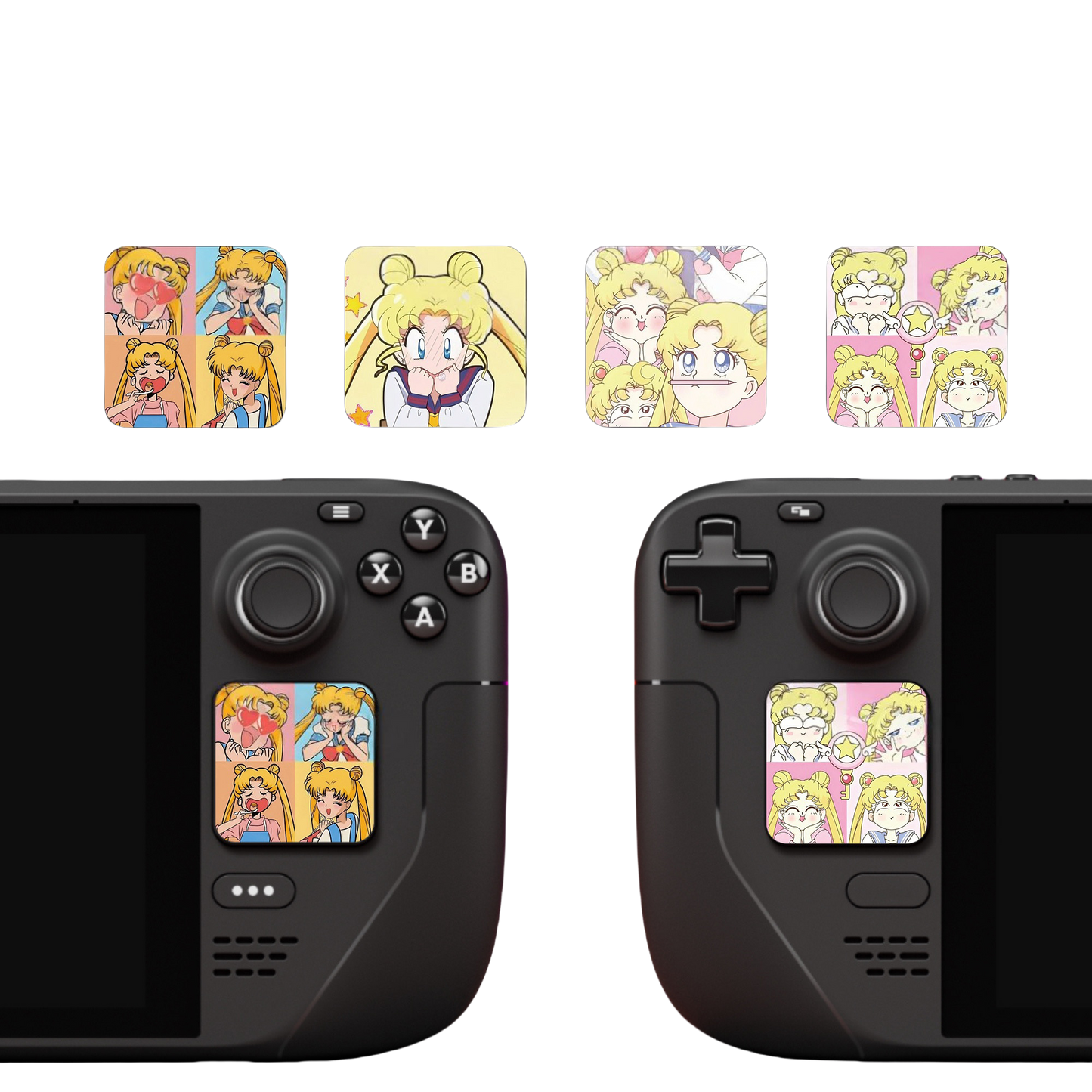 MoeMolly Sailor Moon Steam Deck Trackpads Protector Skin Stickers-Love Story