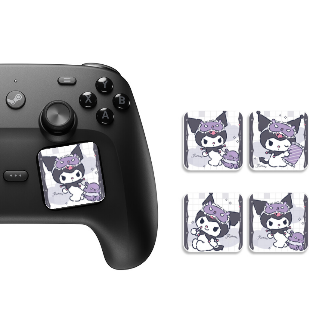 MoeMolly Steam Controller Trackpad Protector Stickers-Lilac Kuromi