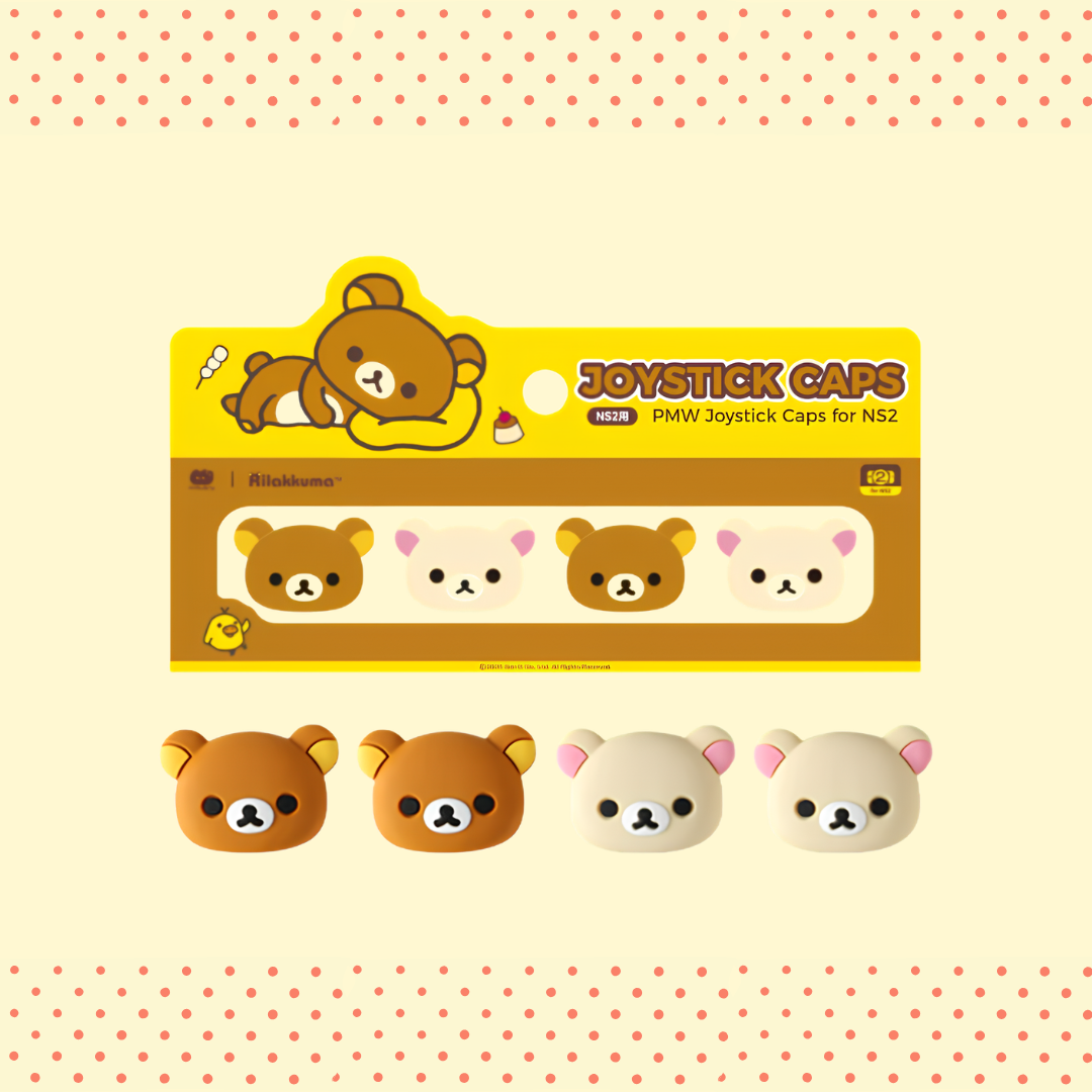 MoeMolly Thumb Grips for Nintendo Switch 2/Steam Deck-Rilakkuma