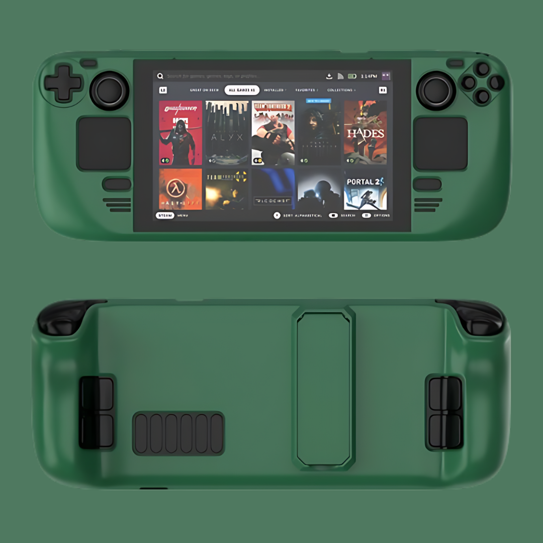 MoeMolly Solid Color Steam Deck LCD/OLED Protective Case-Olive Green