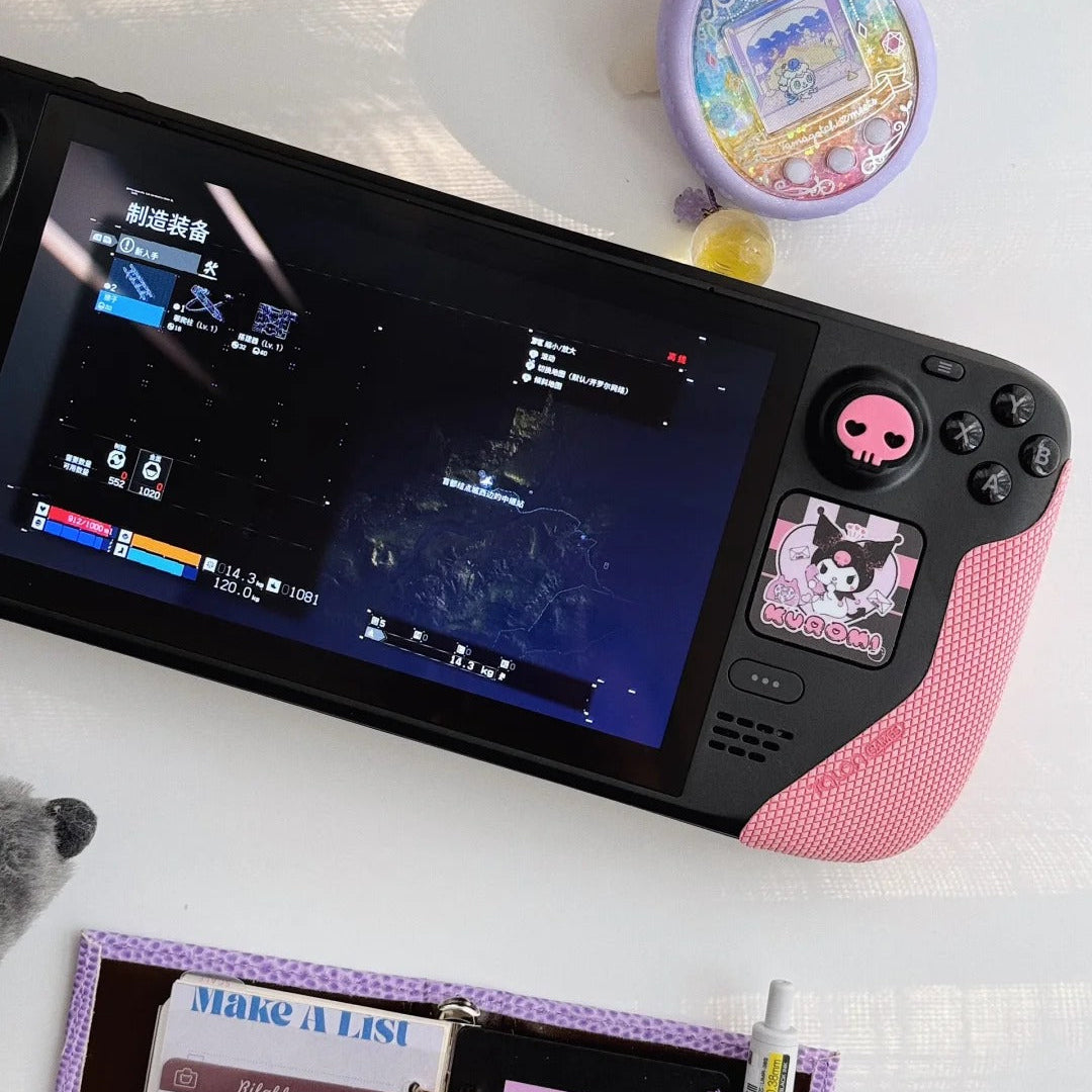 MoeMolly Anti-Slip Textured Skin Stickers for Steam Deck-Pink