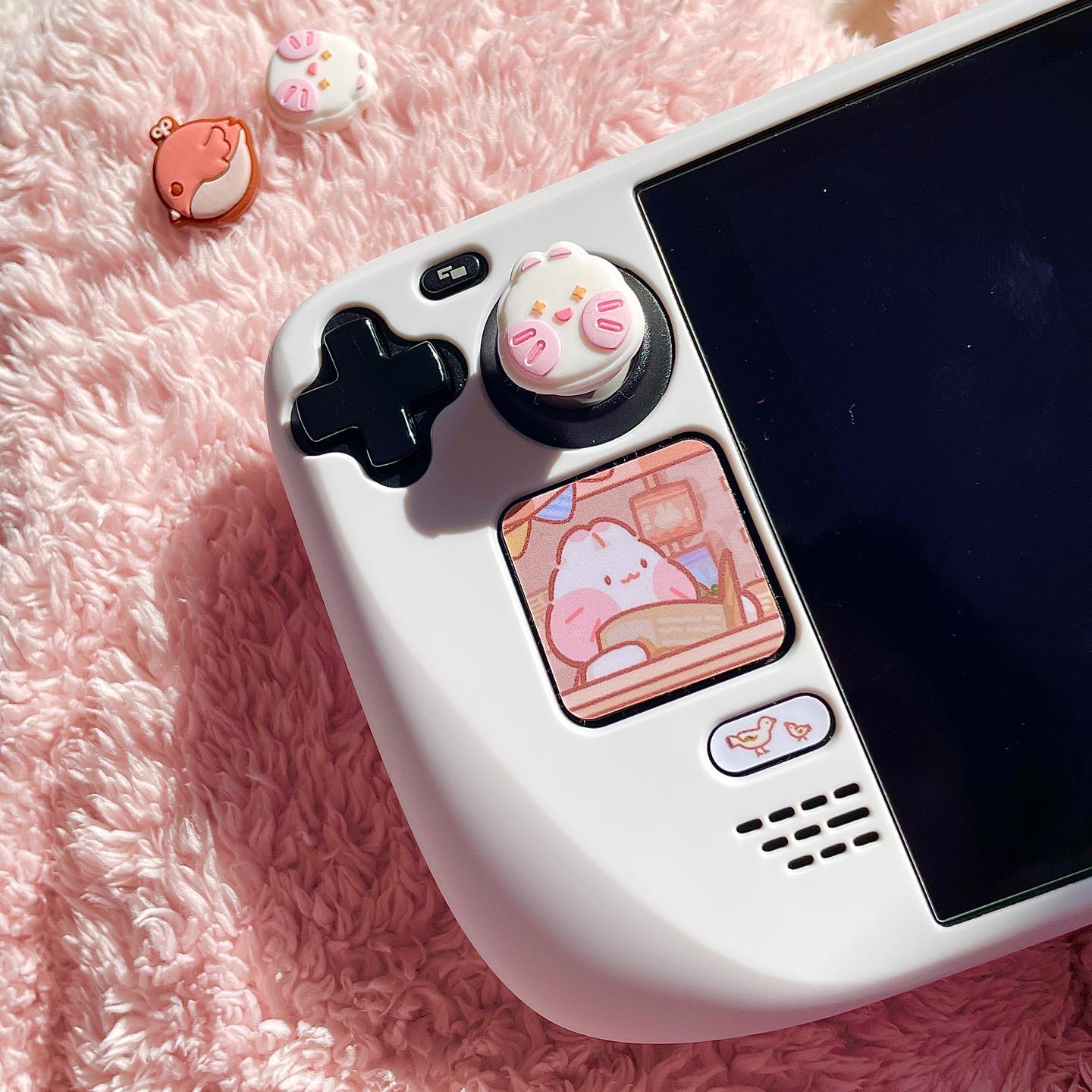 MoeMolly Blusher Bunny Thumb Grips for Nintendo Switch/OLED