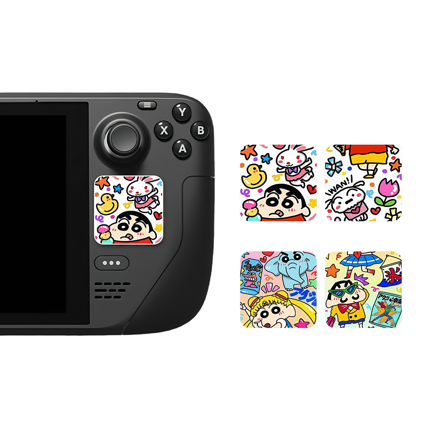 MoeMolly Shin-chan Steam Deck Trackpads Protector Skin Stickers-Graffiti Art