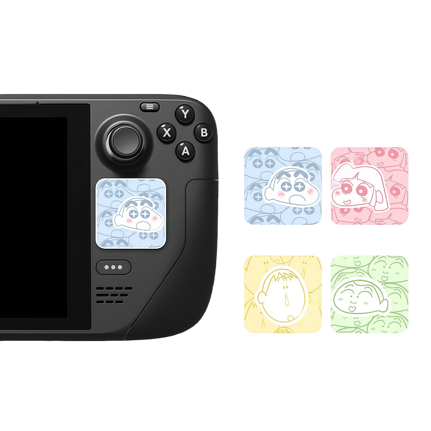 MoeMolly Shin-chan Steam Deck Trackpads Protector Skin Stickers-Painting