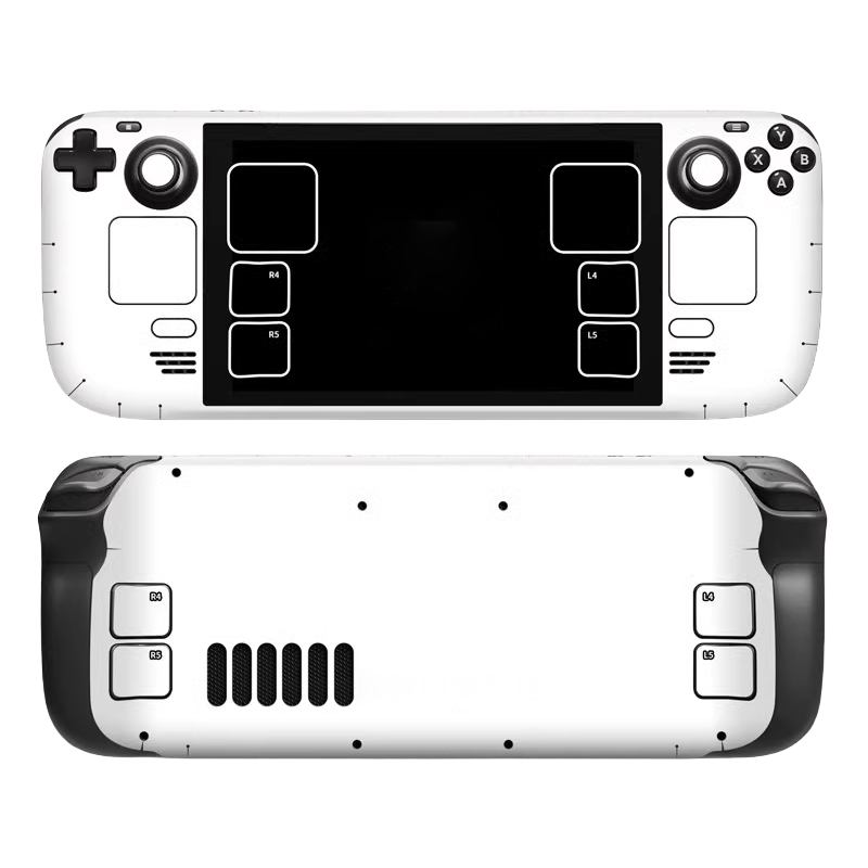 MoeMolly Colorful Steam Deck Skin Stickers-White