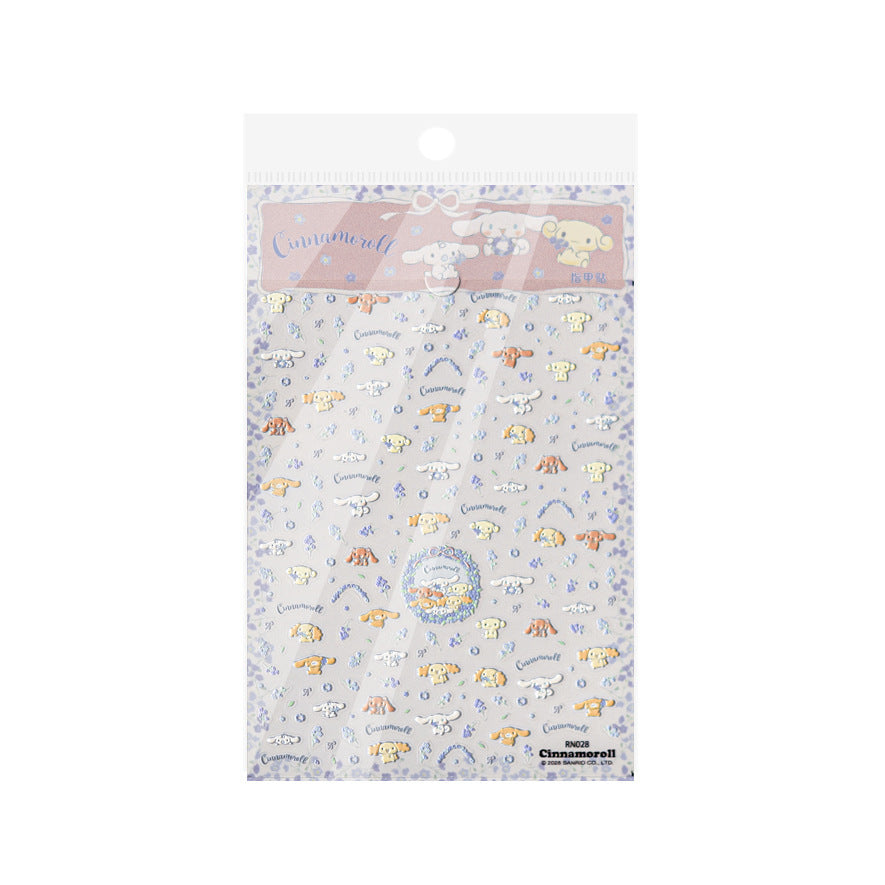 MoeMolly Sanrio Embossed Nail Art/Guka Craft Stickers-Cinnamoroll Family
