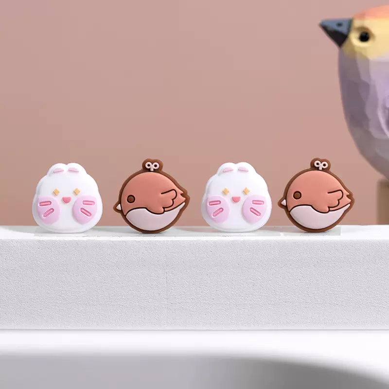 MoeMolly Blusher Bunny Thumb Grips for Nintendo Switch/OLED