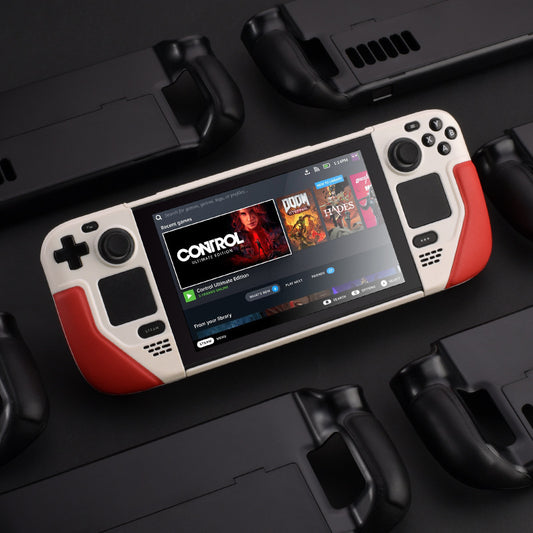 MoeMolly Contrast Color Steam Deck LCD/OLED Protective Case-Red&White