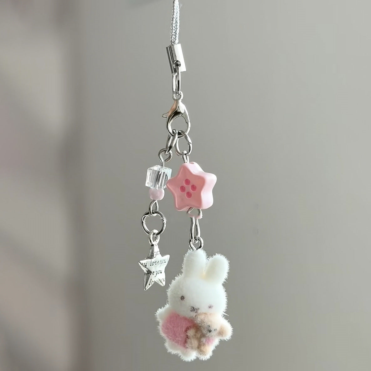 MoeMolly Fluffy Cute Miffy Dust Plug Charm for Steam Deck&Nintendo Switch