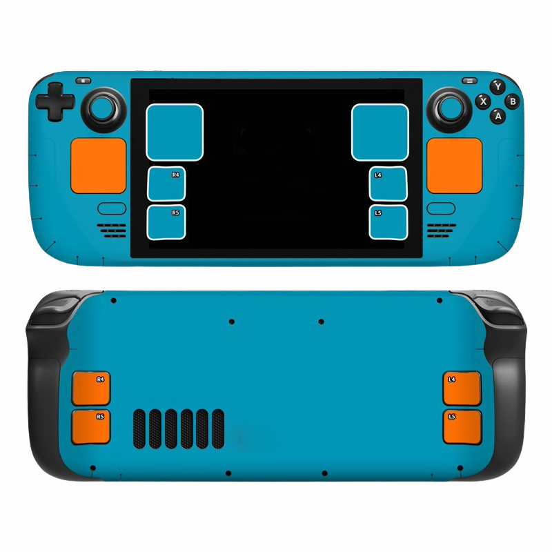 MoeMolly Colorful Steam Deck Skin Stickers-Blue