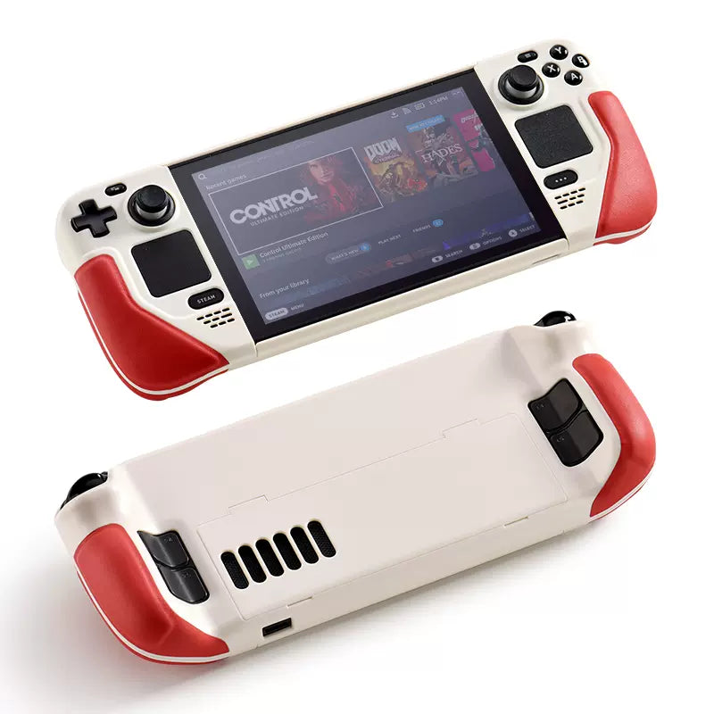 MoeMolly Contrast Color Steam Deck Protective Case-Red&White