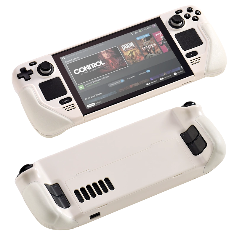 MoeMolly Contrast Color Steam Deck LCD/OLED Protective Case-White
