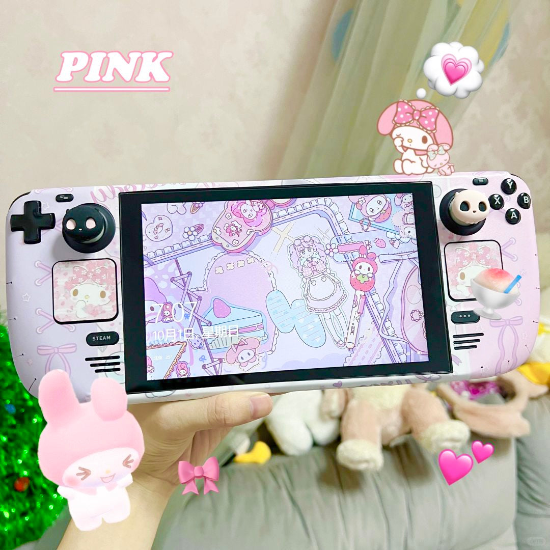 MoeMolly Kuromi&Melody Sweet Party Steam Deck Skin Stickers