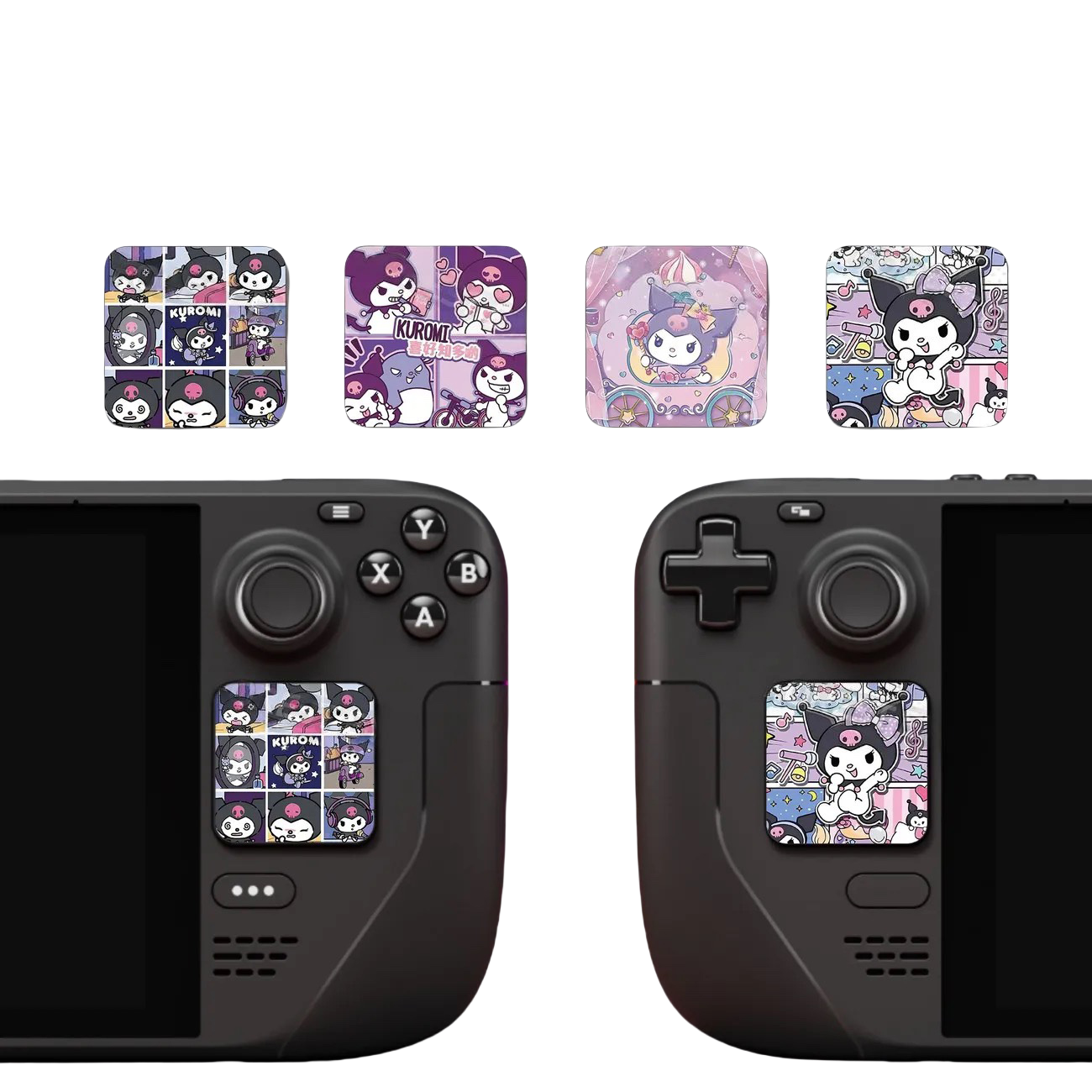 MoeMolly Kuromi Steam Deck Trackpads Protector Skin Stickers-Cartoonist