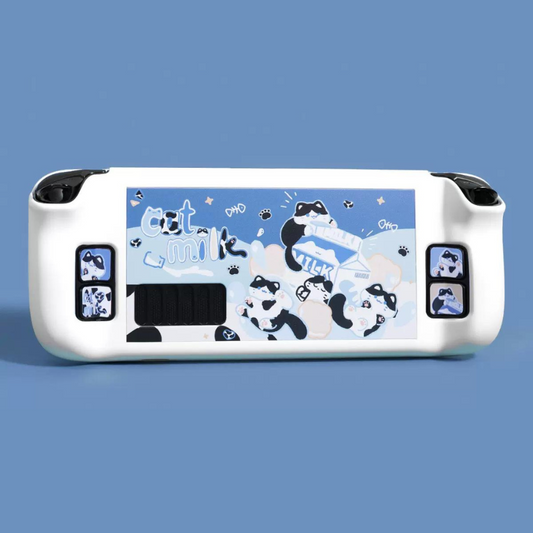 MoeMolly Blue Cow Cat Steam Deck LCD/OLED Protective Case
