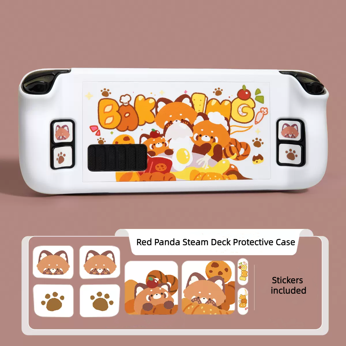 MoeMolly Red Panda Steam Deck LCD/OLED Protective Case
