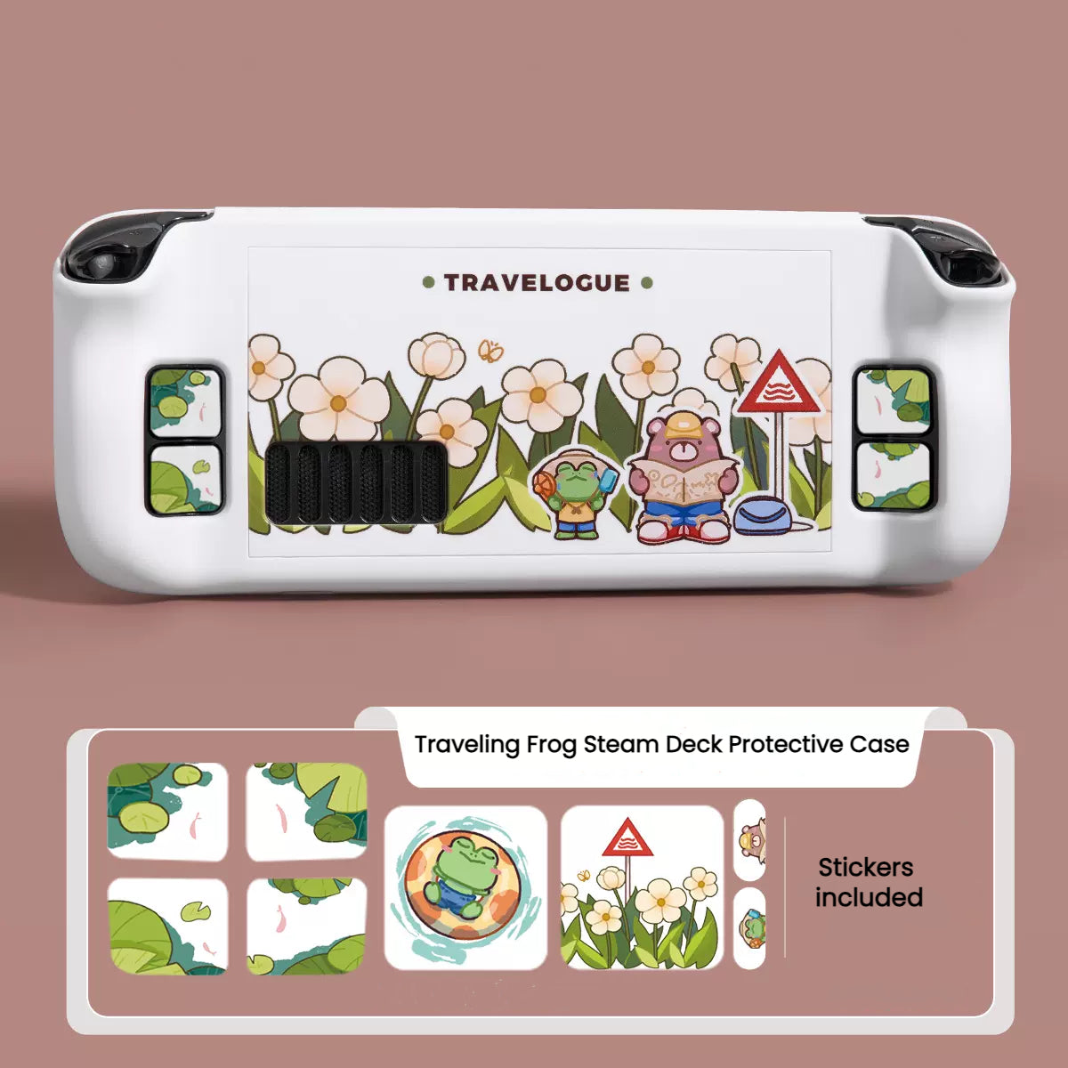 MoeMolly Traveling Frog Steam Deck LCD/OLED Protective Case