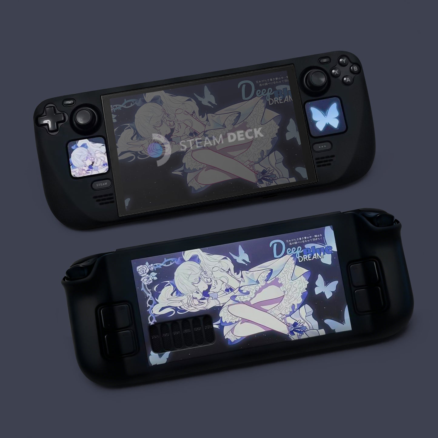 MoeMolly Steam Deck LCD/OLED Protective Case-Deep Blue Dream