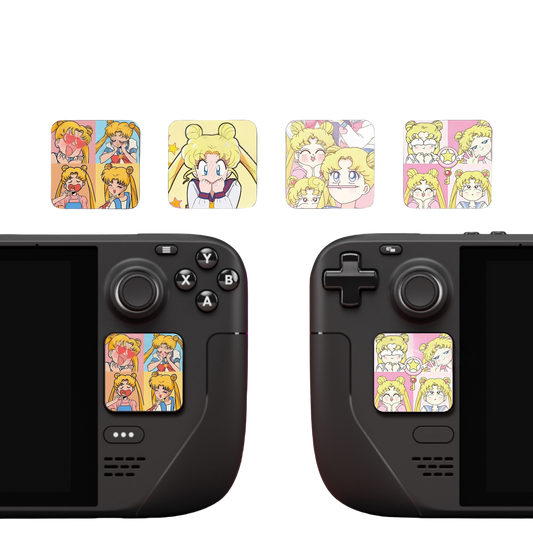 MoeMolly Sailor Moon Steam Deck Trackpads Protector Skin Stickers-Love Story