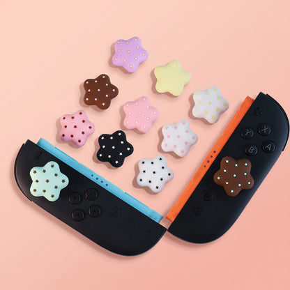 MoeMolly Thumb Grips for Nintendo Switch 2/Steam Deck-Chocolate Stars