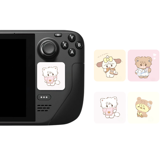 MoeMolly Steam Deck Trackpad Protector Stickers-Cozy Mikko