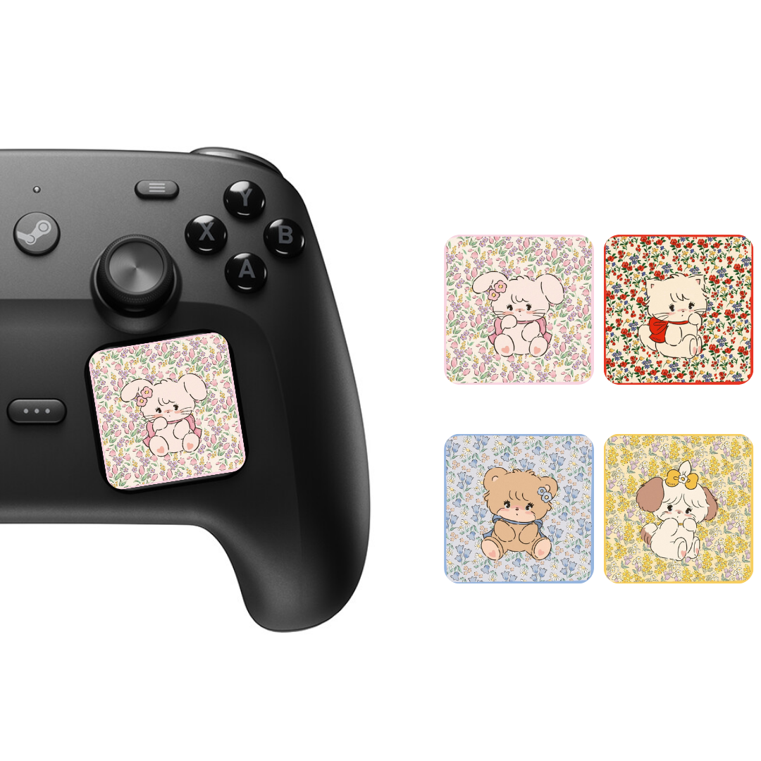 MoeMolly Steam Controller Trackpad Protector Stickers-Retro Mikko