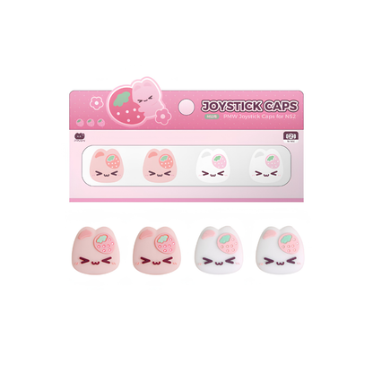 MoeMolly Thumb Grips for Nintendo Switch 2/Steam Deck-Strawbunny