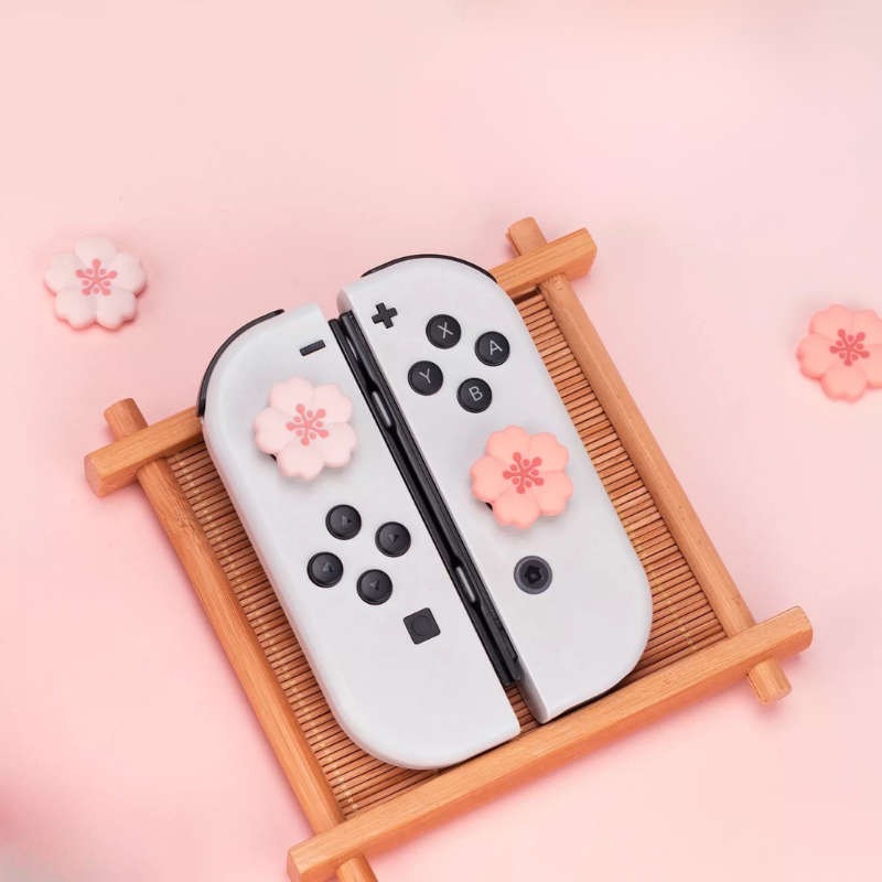 MoeMolly Sakura Thumb Grips for Nintendo Switch OLED