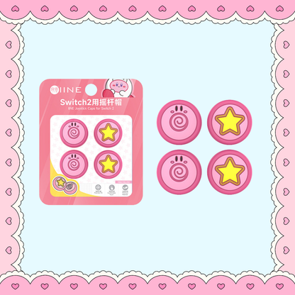 MoeMolly Thumb Grips for Nintendo Switch 2 & Steam Deck OLED-Kirby Star