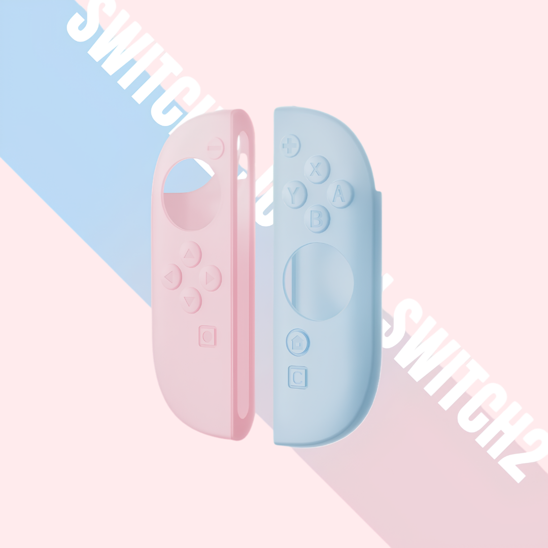 MoeMolly Contrast Color Soft Silicone Joy-Con Cover for Nintendo Switch 2