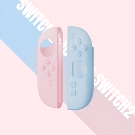 MoeMolly Contrast Color Soft Silicone Joy-Con Cover for Nintendo Switch 2