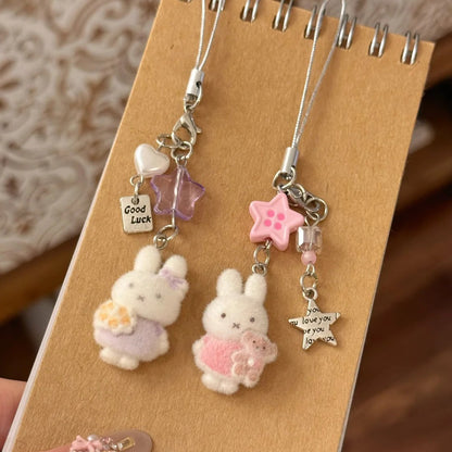 MoeMolly Fluffy Cute Miffy Dust Plug Charm for Steam Deck&Nintendo Switch