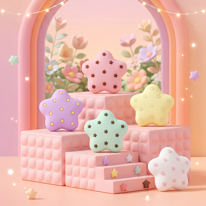 MoeMolly Thumb Grips for Nintendo Switch 2/Steam Deck-Chocolate Stars