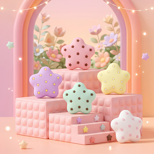 MoeMolly Thumb Grips for Nintendo Switch 2/Steam Deck-Chocolate Stars