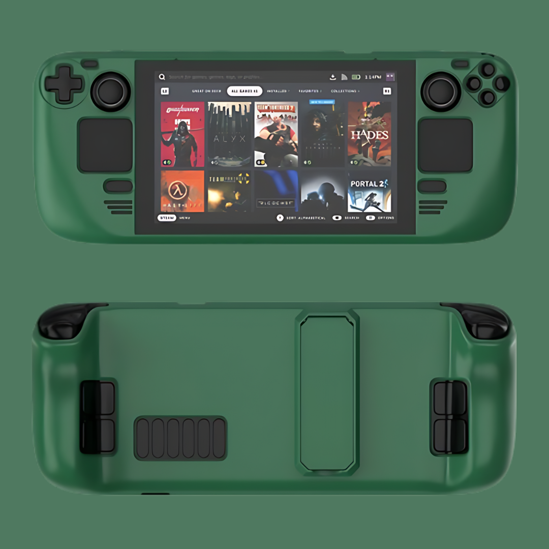 MoeMolly Solid Color Steam Deck Protective Case-Olive Green