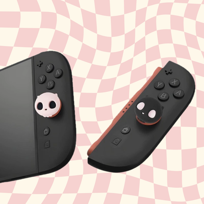 MoeMolly Pink Skull Thumb Grips for Nintendo Switch 2 & Steam Deck OLED