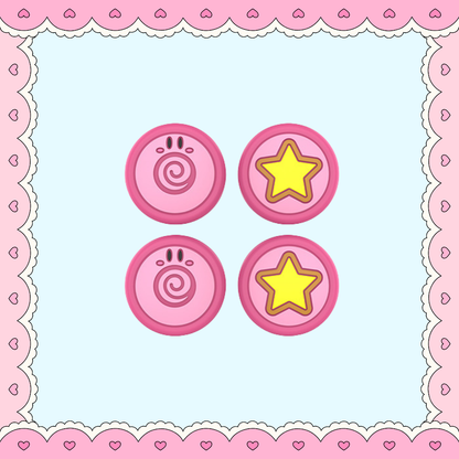 MoeMolly Thumb Grips for Nintendo Switch 2 & Steam Deck OLED-Kirby Star
