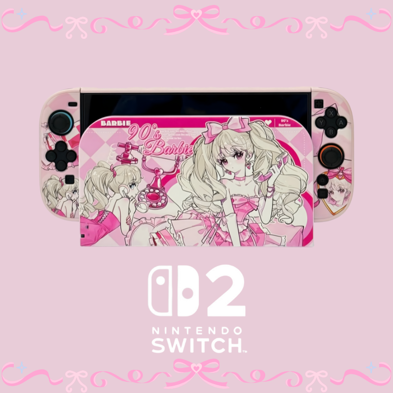 MoeMolly Nintendo Switch 2 Protective Case-90's Barbie