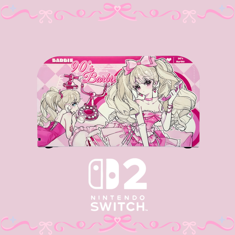 MoeMolly Nintendo Switch 2 Protective Case-90's Barbie