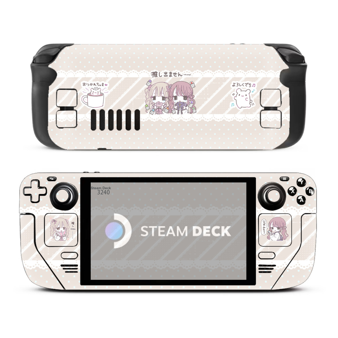 MoeMolly Shopping Girl Steam Deck Skin Sticker