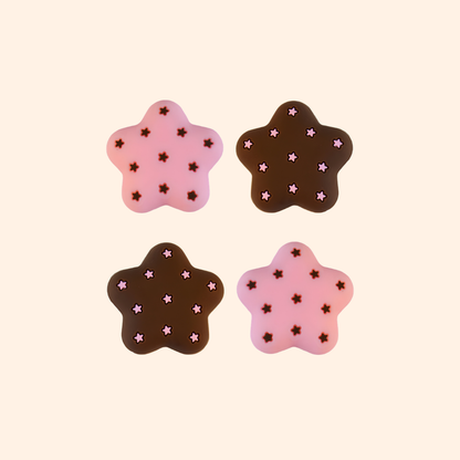 MoeMolly Thumb Grips for Nintendo Switch 2/Steam Deck-Chocolate Stars