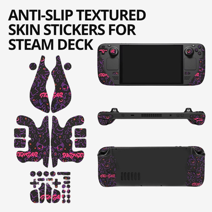 MoeMolly Anti-Slip Textured Skin Stickers for Steam Deck-Gengar
