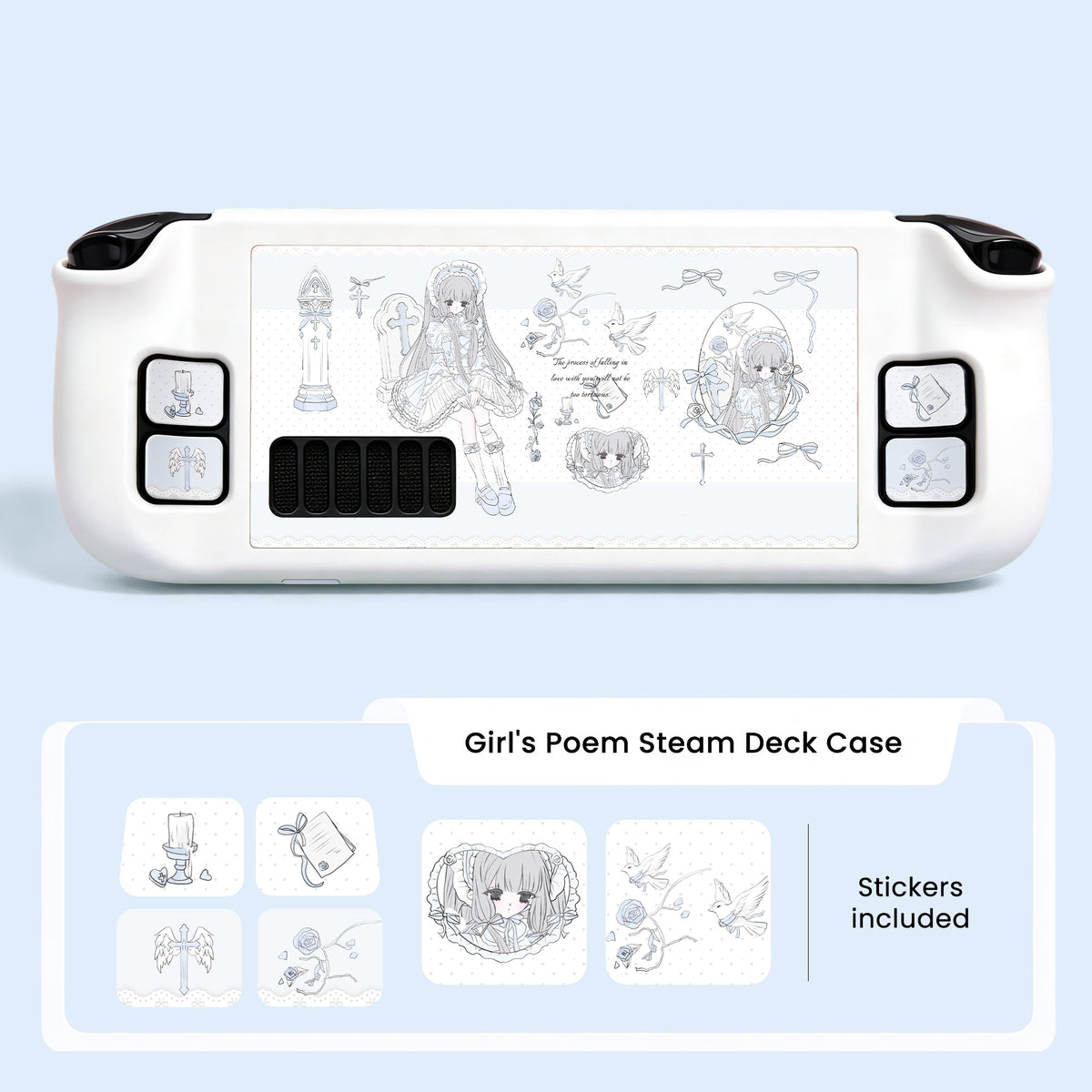 MoeMolly Steam Deck LCD/OLED Protective Case-Girl's Poem
