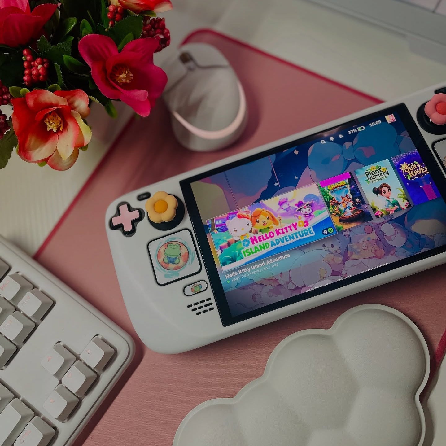 MoeMolly Traveling Frog Steam Deck Protective Case