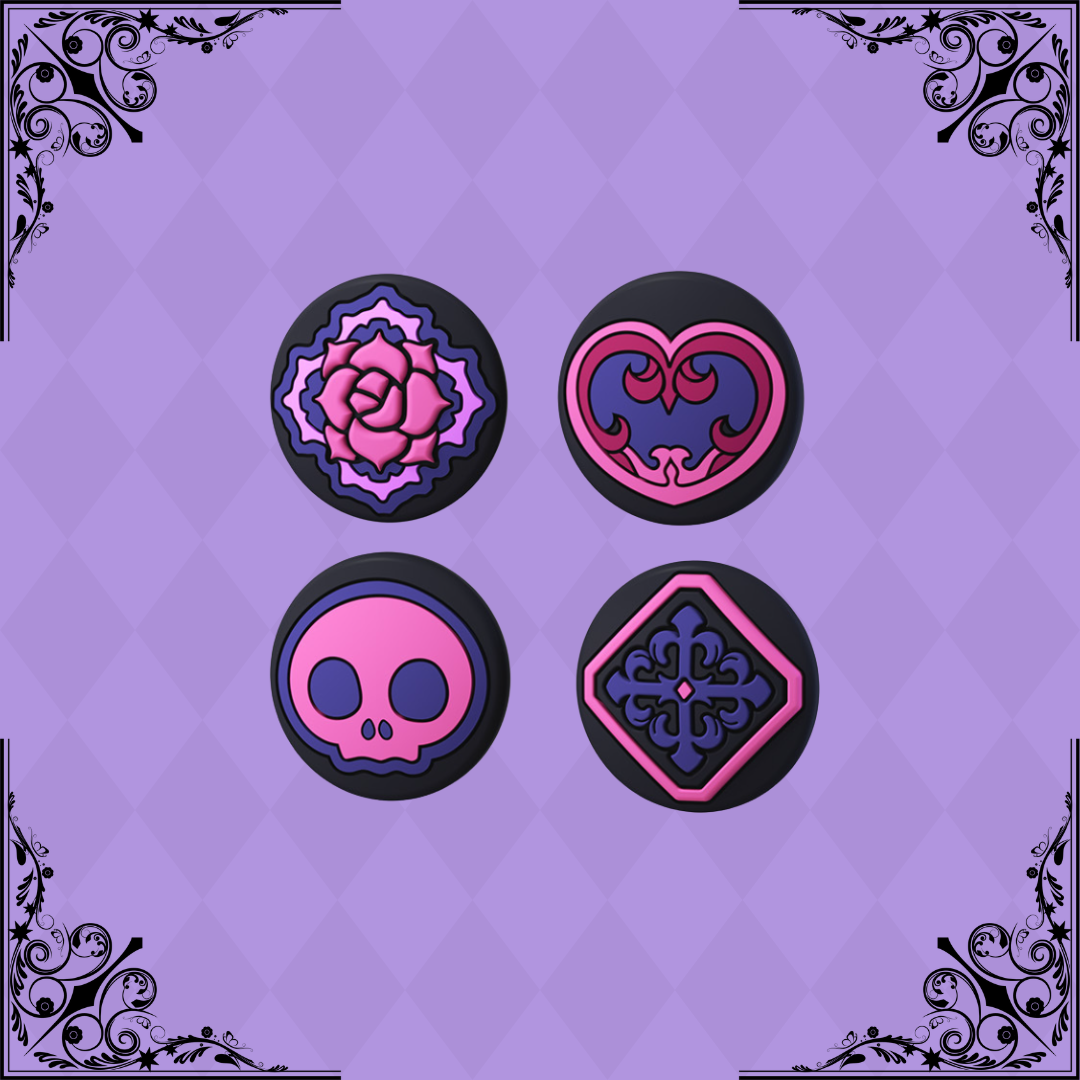 MoeMolly Thumb Grips for Nintendo Switch 2-Gothic Lolita