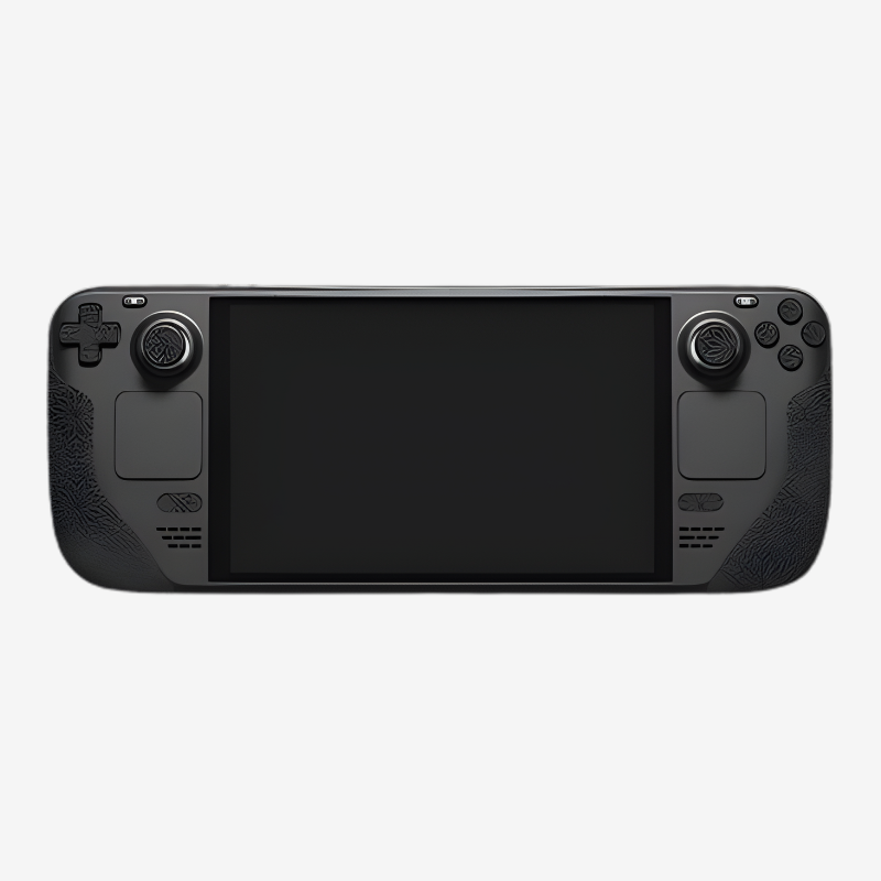 MoeMolly Anti-Slip Textured Skin Stickers for Steam Deck-Black Snow Pattern