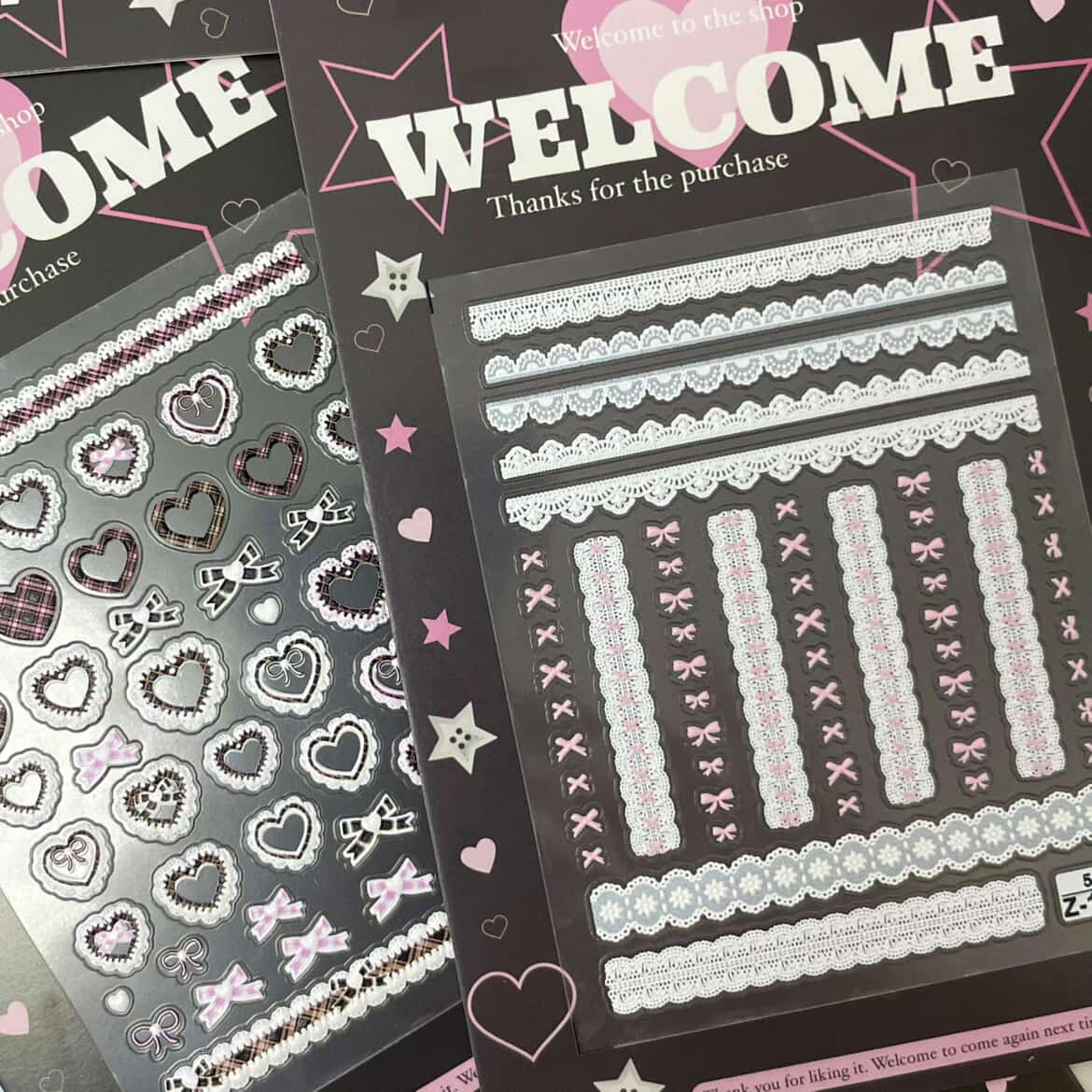 MoeMolly Embossed Lace Nail Art Stickers-Lace Bowknot