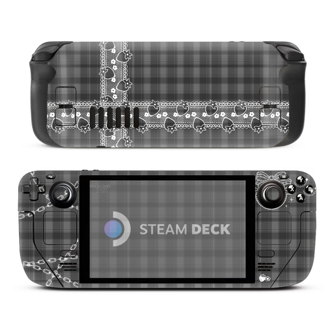 MoeMolly Gothic Strawberry Lace Steam Deck Skin Sticker