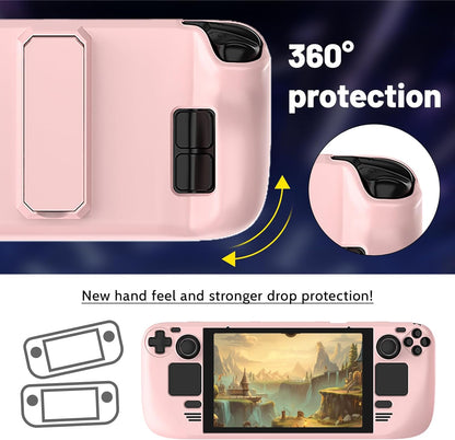 MoeMolly Solid Color Steam Deck Protective Case-Light Pink