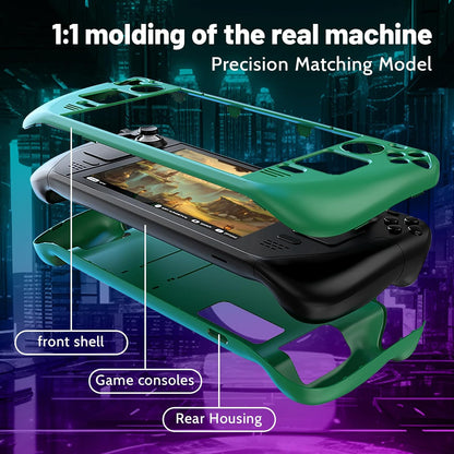 MoeMolly Solid Color Steam Deck Protective Case-Olive Green